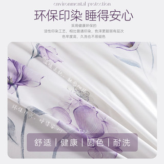 梦洁家纺 凉感床品套件 50S天丝床上四件套 双人莱赛尔床单被套