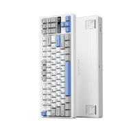 MCHOSE 迈从 G87 87键 三模机械键盘 雾蓝灰 白菜豆腐轴V2 RGB