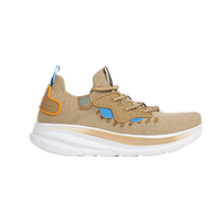 FREETIE云影漫步休闲米生态秋季透气公园减震慢跑运动鞋 驼黄色 42