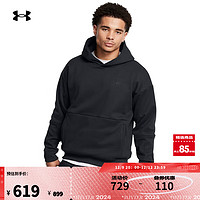 安德玛 UNDERARMOUR）秋冬库里CURRY男子连帽篮球运动卫衣1387153 黑色001 XL