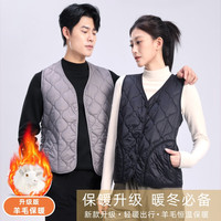猫人情侣时尚V领棉马甲2024动机新款保暖无袖背心男 【男女同款】