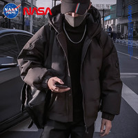 Colombass NASA潮牌羽绒服男冬季男士加厚短款潮流宽松连帽羽绒冬装外套