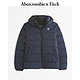  今日必买：Abercrombie & Fitch 男装24冬季新款抗风羽绒服黑色夹克外套KI132-4149 藏青色　