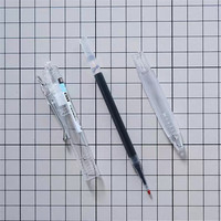 TOME 图米刷题笔金属笔夹速干笔st笔头按动中性笔0.5学生专用黑笔按压水笔ins蓝笔教师用红笔水性签字笔