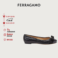 Salvatore Ferragamo 菲拉格慕 VARA系列 女士平底单鞋 0672100 黑色 38.5