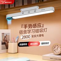 雅格台灯宿舍大家用充电式儿童护眼学习灯床上吸附磁吸酷毙灯