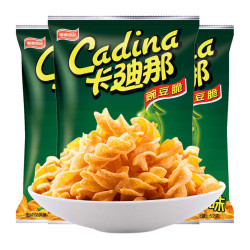 Cadina 膨化薯片经典原味豌豆脆52gx3袋怀旧零食小吃
