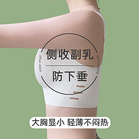 百亿补贴：仙兰蝶大胸内衣女夏季薄款无痕透气收副乳无钢圈显胸小软支撑文胸