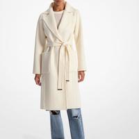 Wool Blend Wrap Coat
