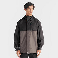 迪卡侬（DECATHLON）冲锋衣男户外春夏徒步登山服外套山系防风防水夹克NH500 24年新 灰色拼色 2XL