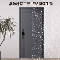 甲级防盗门智能指纹锁家用防晒工程特价钢质钢制进户门门入户