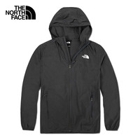 北面（The North Face）夏日防晒同款皮肤衣UPF50+防紫外线户外轻薄风衣透气外套服 0C5/深灰色 M/170