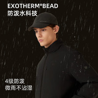 诺诗兰24秋冬男士立领棉服基础款百搭防泼水保暖外套男NPJET5562E 纯黑色 165/S