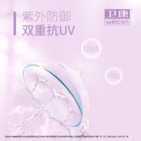 卫康隐形近视眼镜半年抛盒1片亮明透明片高度数隐型