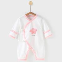 初生婴儿连体衣春秋款无骨蝴蝶衣纯棉爬服男女宝宝家居服哈衣