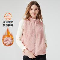 骆驼 CAMEL加绒保暖春秋女款半开胸抓绒衣女款抓绒背心户外马甲时尚休闲运动