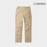 CAMEL骆驼户外冲锋裤男女春秋保暖防风防泼水软壳裤加绒战术登山休闲裤 椰壳色,男,A13CAVV107 XXL