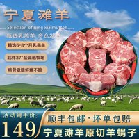 午羊 宁夏滩羊肉 生鲜 新鲜羔羊腿原切 炖煮烧烤食材 清真 【宁夏滩羊】羊蝎子6斤