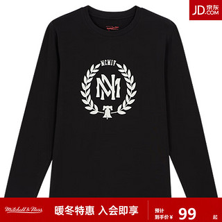 MITCHELL & NESS圆领长袖T恤 MN13L11-BLACK XL