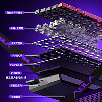 狼蛛魔镜 狼蛛WiN 60/68HE磁轴机械键盘RT电竞游戏客制化低延迟有线RGB 灰木磁轴