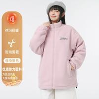 特步 XTEP【羊羔绒】抓绒男士外套保暖舒适针织上衣时尚百搭女士运动外套