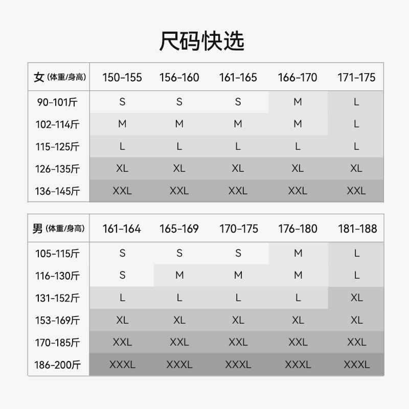 【男款】铁锈灰，【男款】烟灰卡其，【女款】亚麻绿，【女款】铁锈灰，【女款】漫暮黑，【男款】漫暮黑，尺码快选