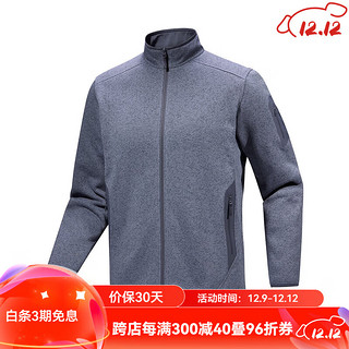 始祖鸟（ARC'TERYX）24新男士抓绒衣 Covert Cardigan 防风保暖舒适立领夹克休闲外套 Stratus层云蓝 M