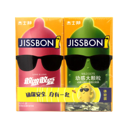 jissbon 杰士邦 安全套 动感大颗粒+超薄  12只