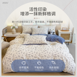 俏精灵 一面绒一面水洗棉被套单件牛奶绒冬季加绒150x200x230珊瑚绒被罩m