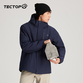 探拓探拓（TECTOP）冲锋衣三合一防寒保暖户外登山服 藏青 L 