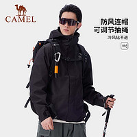 88VIP：CAMEL 骆驼 户外冲锋衣AK80硬壳防水外套男2024防暴雨进藏单冲登山服