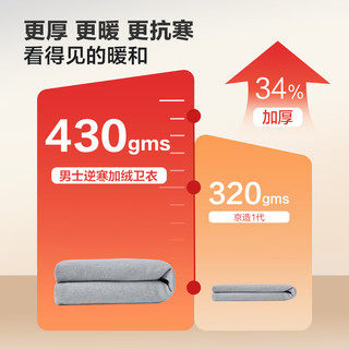 京东京造【加绒蓄热】卫衣男加绒宽松圆领篮球运动外套秋