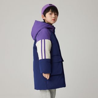 男童中长款棉服加厚外套2024冬季儿童中大童羽绒棉棉袄石墨烯