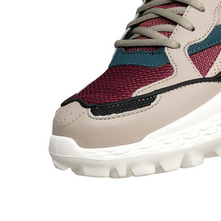 斯凯奇（Skechers）秋季男鞋轻便机能怪兽鞋系列潮流老爹鞋舒适百搭日常运动休闲鞋 灰褐色/多彩色 41.5