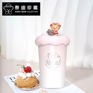 泰迪珍藏泰山联名款五岳独尊珐琅杯高颜值可爱搪瓷杯随手杯