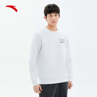 安踏卫衣男2024冬季休闲百搭长袖宽松针织长袖上衣打底衫奥特莱斯 保障 2XS