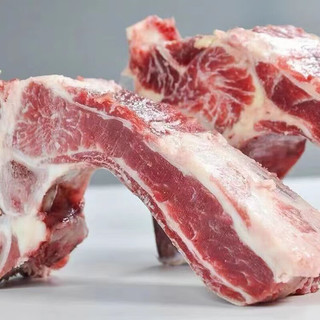 世鲜农牛肋眼骨带脊骨头新鲜散养牛眼肉骨 牛肋眼骨 1斤