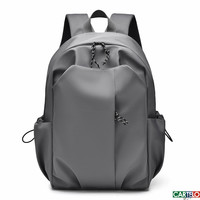 潮酷高中男书包休闲旅行通勤男士双肩包时尚防泼水女生背包 灰色