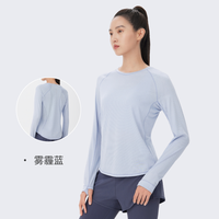 Keep宽松吸湿速干衣女长袖跑步运动上衣运动服训练服罩衫秋季 S