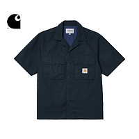 carhartt WIP 短袖衬衫经典LOGO标签多口袋水洗拼色工装030456I