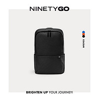 NINETYGO 90分 TINY轻量休闲双肩包书包旅行背包清新夏日 黑色