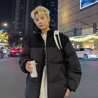 真维斯户外运动秋冬新款情侣棉服外套潮牌韩版青少年连帽加厚潮流面包休闲外套