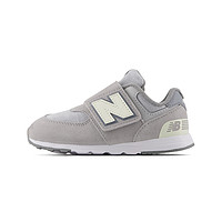 New Balance nb童鞋 0-4岁男女婴幼儿网面舒适运动学步鞋574 浅灰 NW574GBG 25