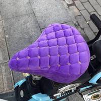 YingYuan 英源 电动自行车坐垫套 紫色尖头前座