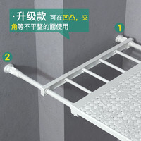 衣柜收纳分层隔板简易可伸缩层架免钉免打孔橱柜书柜鞋柜收纳隔层