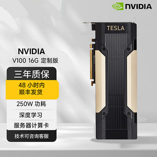 NVIDIA 英伟达 Tesla V100 16G 定制版 深度学习 计算服务器专业显卡