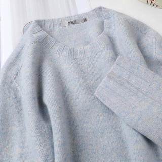 【100%绵羊毛】24秋冬纯色百搭宽松显瘦内搭外穿女式羊毛衫