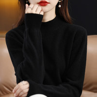 柯诗曼超好看加厚针织衫女冬季新款内搭高级感打底衫半高领大码A327045