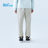 361°儿童秋季薄款长裤男童卫裤运动长裤女童秋冬保暖中大童休闲长 浅瓦花灰1501【加绒】 101cm