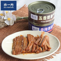 水一方 海味零食  香辣带鱼罐头150g